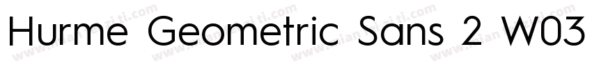 Hurme Geometric Sans 2 W03 Rg字体转换